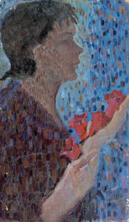 Женщина с цветами. 1967