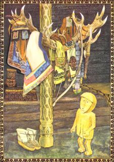 Пассар, А.А. Гарпамди – меткий стрелок. Нанайская сказка (ил. Павлишин, Г.Д.). М., Малыш, 1990